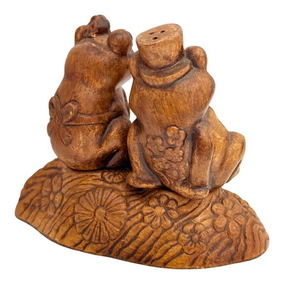 Frogs On A Log Los Angeles California Salt And Pepper Shaker Set Treasure Craft - Picture 10 of 15